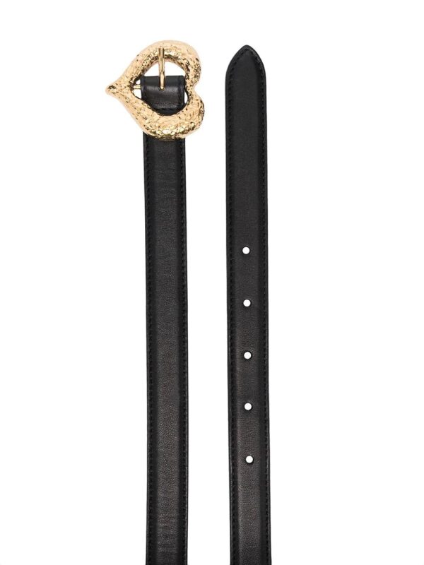 Saint Laurent  heart-buckle leather belt - Image 2