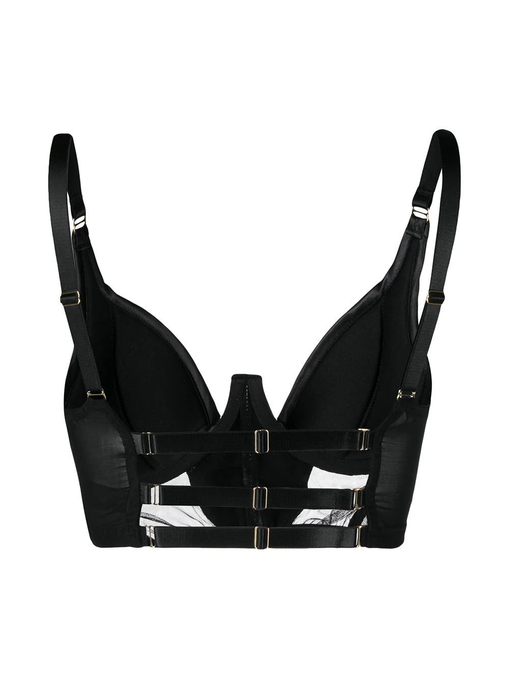 Something Wicked fitted leather bra - Image 2