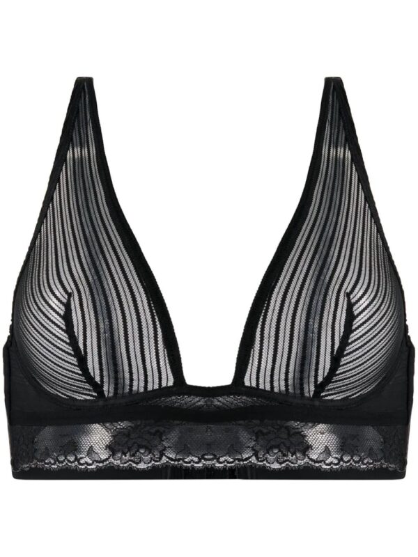 Wolford  stripe mesh soft cup bra