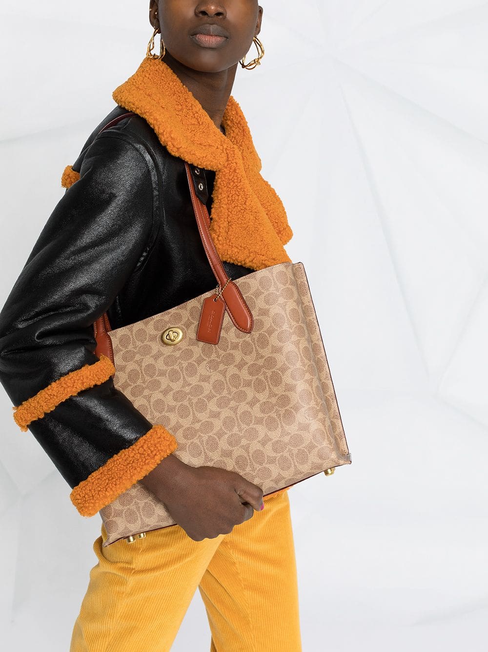 Coach printed leather tote bag - Image 3