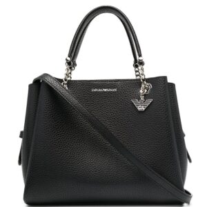 Emporio Armani pebbled effect chain strap tote bag