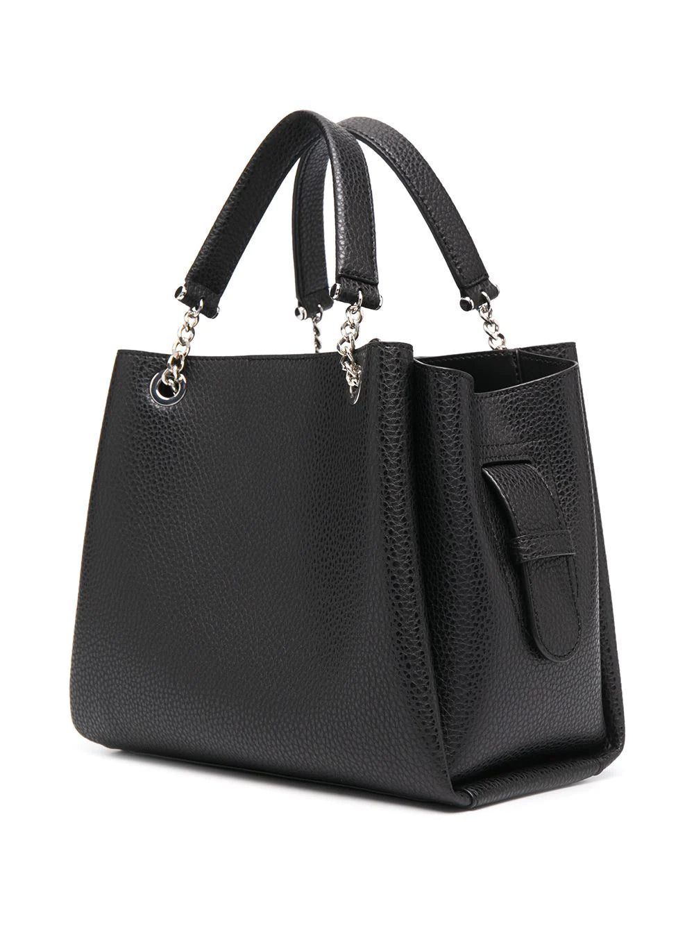 Emporio Armani pebbled effect chain strap tote bag - Image 4