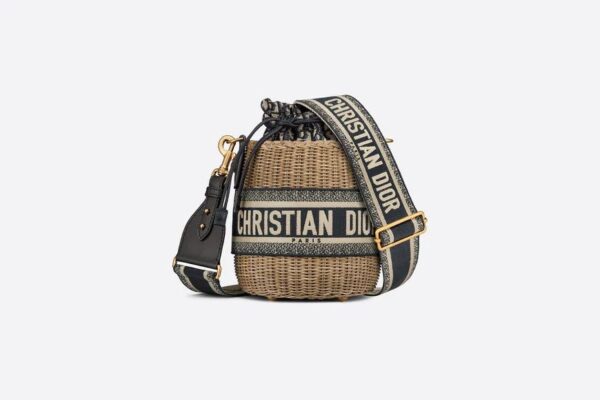 Dior Wicker Bucket Bag
