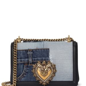 Dolce & Gabbana medium Devotion patchwork-denim top-handle bag