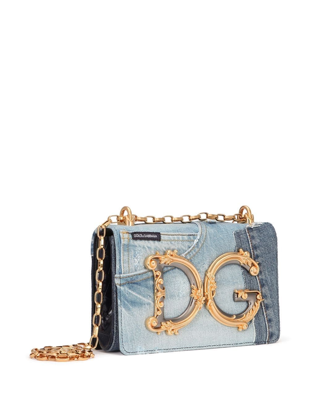 Dolce & Gabbana DG Girls patchwork-denim crossbody bag - Image 3