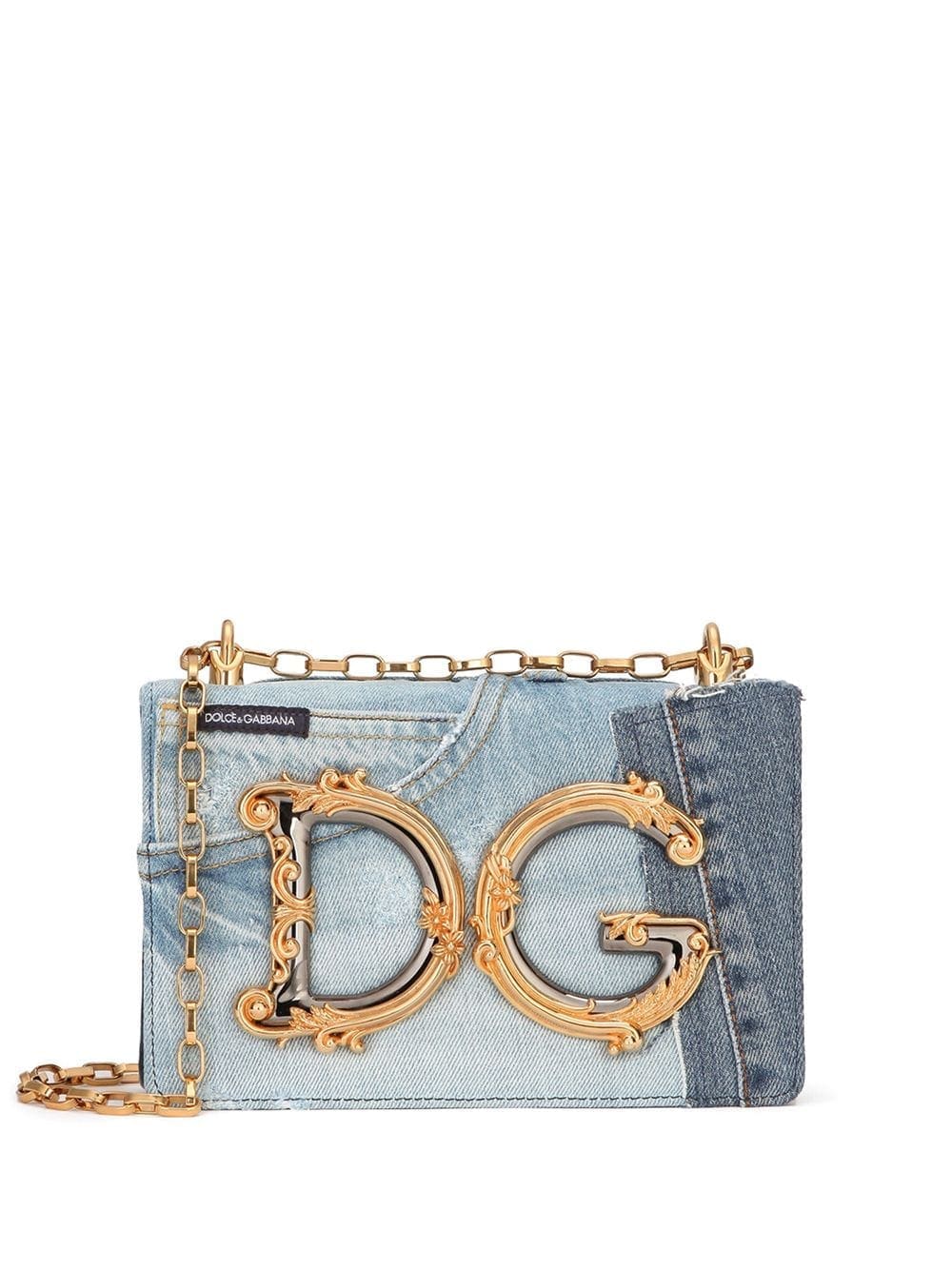 Dolce & Gabbana DG Girls patchwork-denim crossbody bag