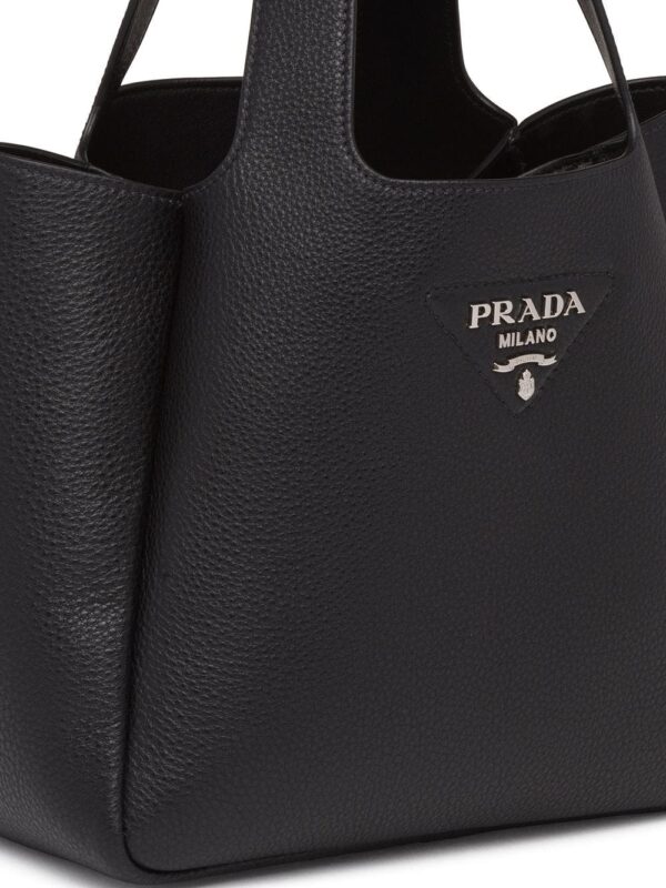 Prada logo-plaque tote bag - Image 3