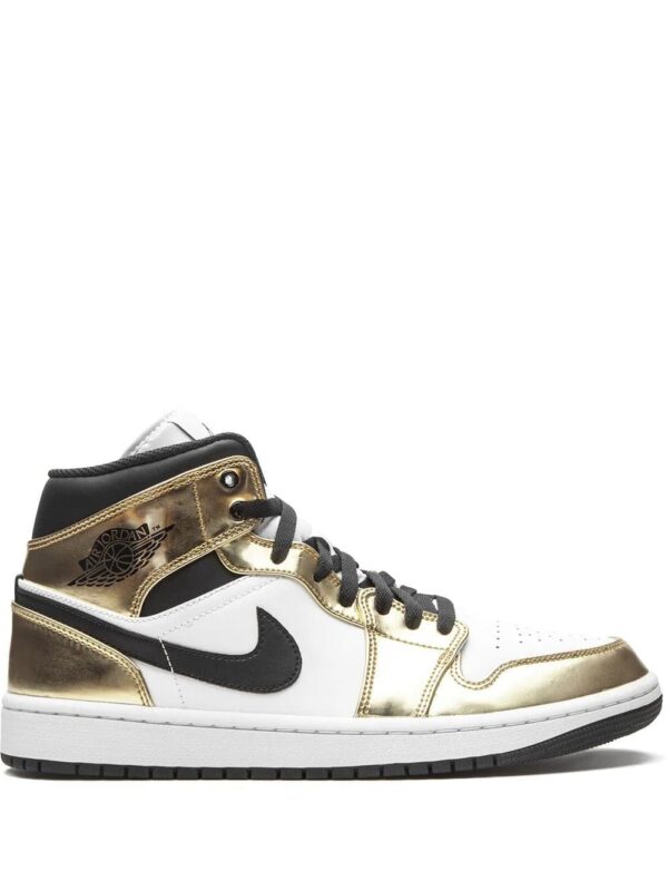Jordan  Air Jordan 1 Mid SE "Metallic Gold" sneakers.