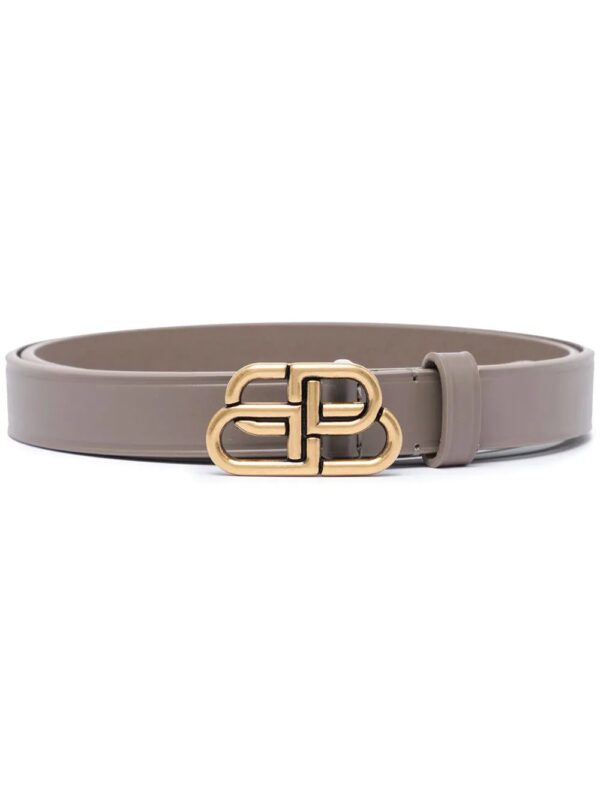Balenciaga  BB thin leather belt