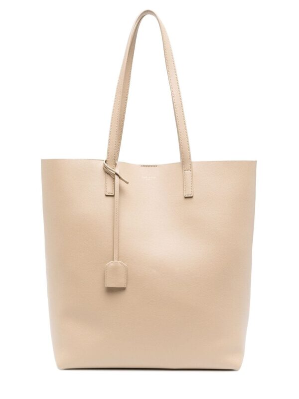Saint Laurent logo-print leather tote bag