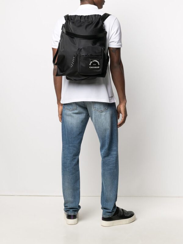 Karl Lagerfeld Rue St-Guillaume drawstring backpack - Image 2