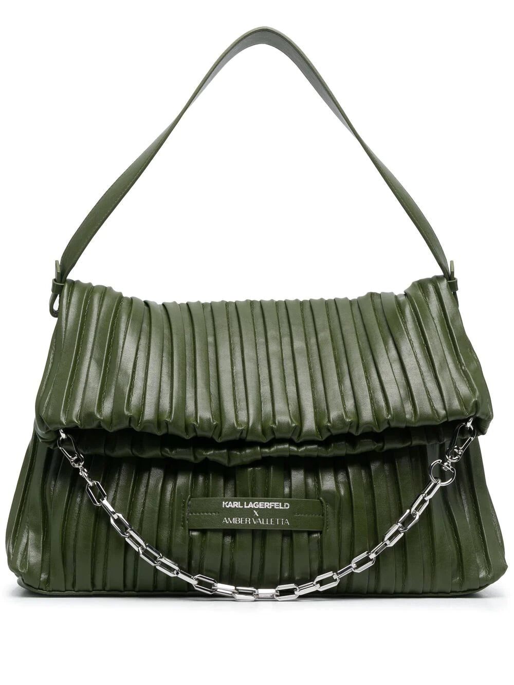Karl Lagerfeld x Amber Valletta pleated folded tote bag