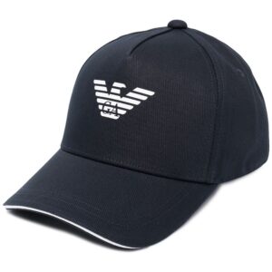 Emporio Armani logo embroidered baseball cap