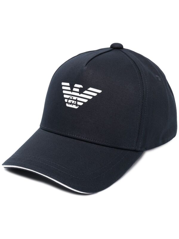 Emporio Armani logo embroidered baseball cap