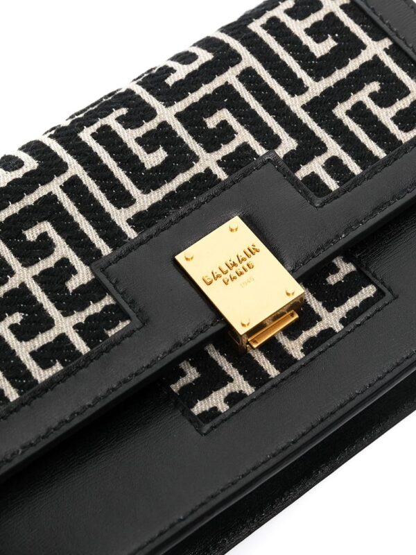 Balmain mini 1945 monogram jacquard bag - Image 4