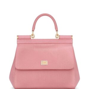 Dolce & Gabbana small Sicily iguana-print top-handle bag