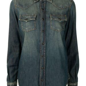 Saint Laurent  press-stud denim shirt
