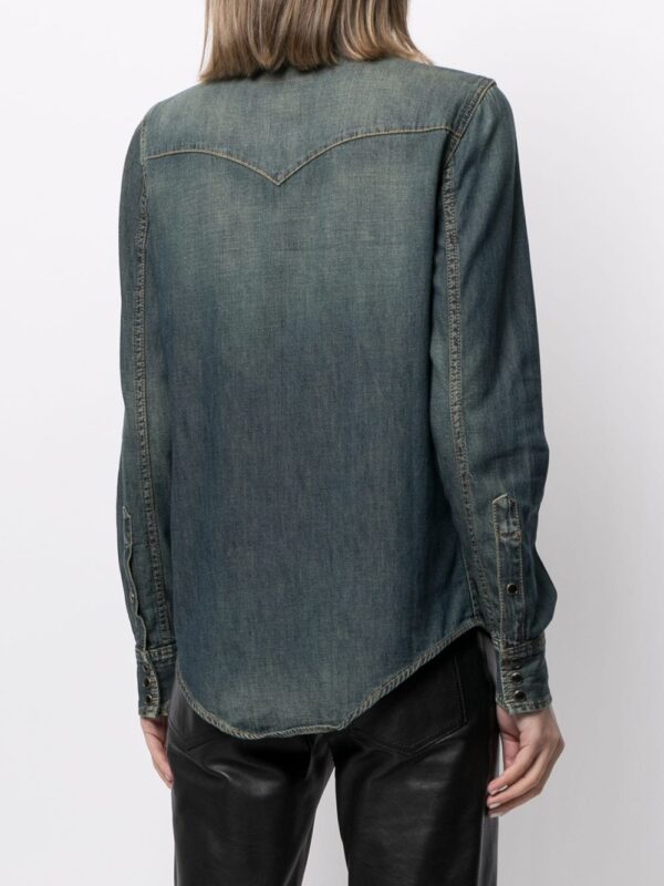 Saint Laurent  press-stud denim shirt - Image 4