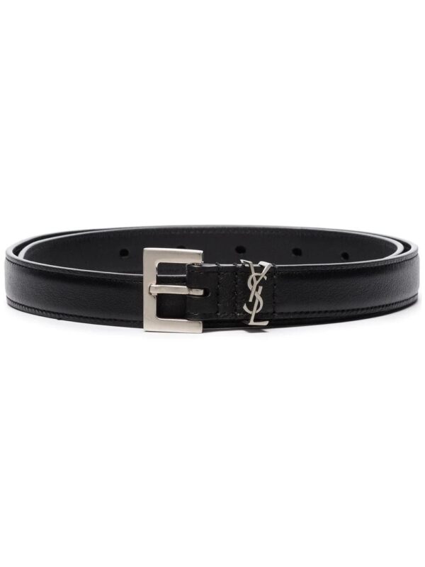 Saint Laurent  Monogram leather belt