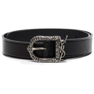 Saint Laurent  YSL-logo leather belt