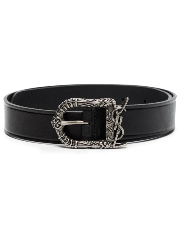 Saint Laurent  YSL-logo leather belt