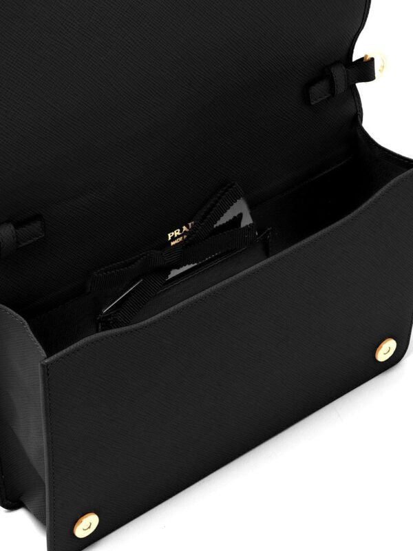 Prada logo-lettering Saffiano leather shoulder bag - Image 4