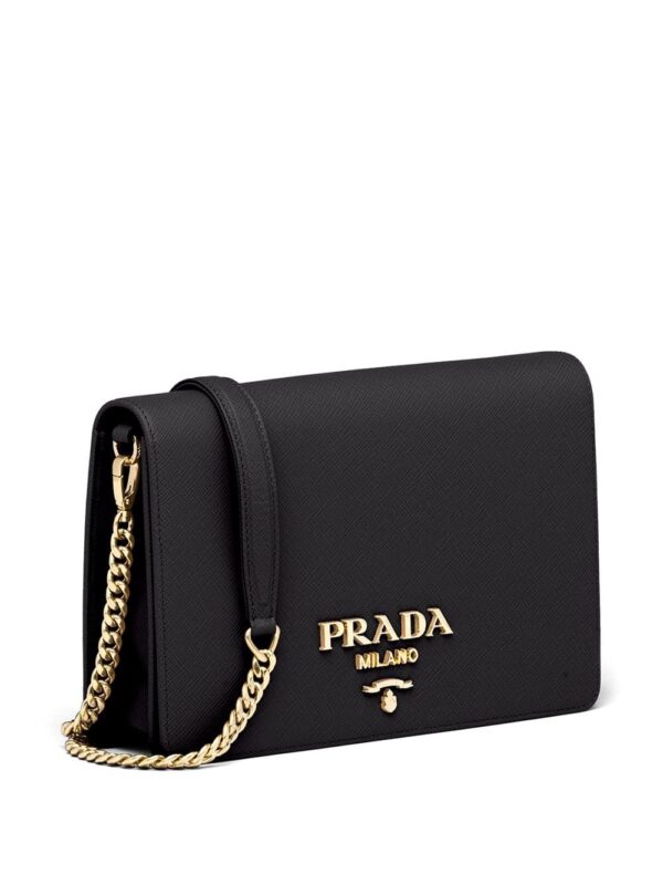 Prada logo-lettering Saffiano leather shoulder bag - Image 3