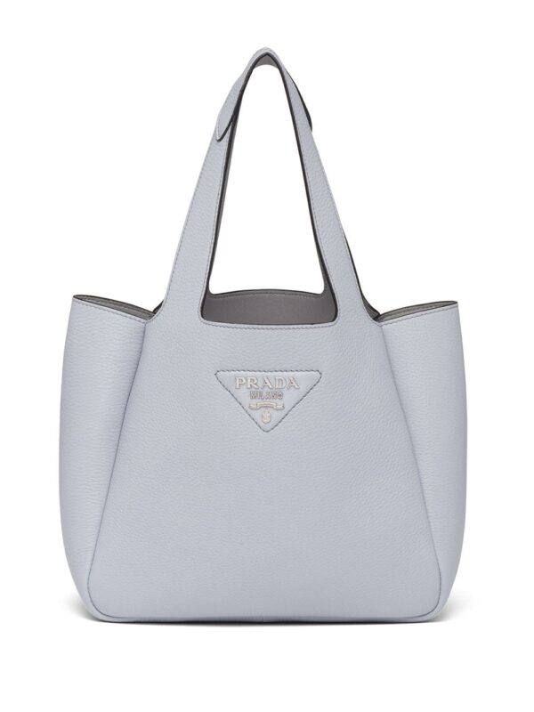 Prada logo-plaque tote bag