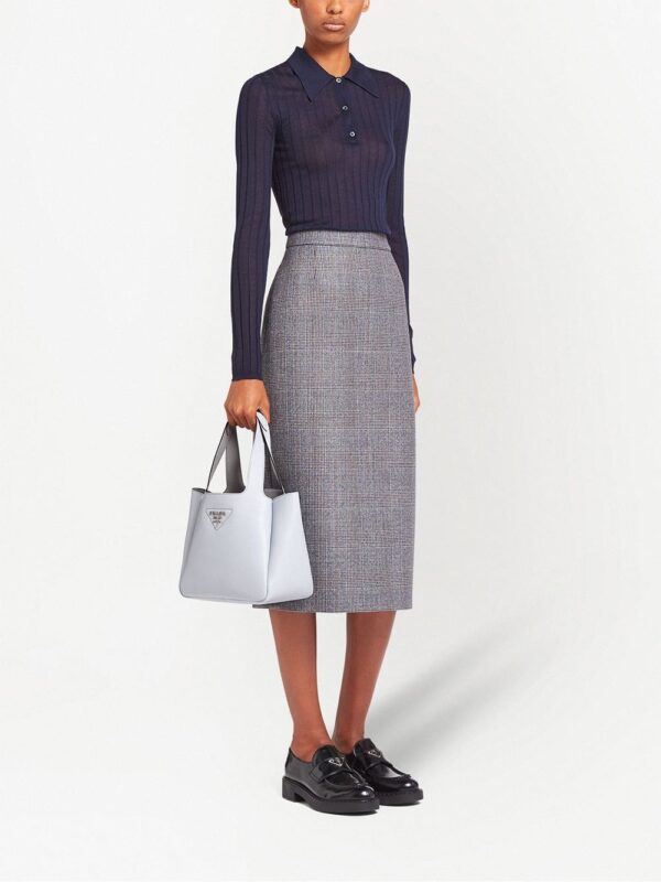 Prada logo-plaque tote bag - Image 2