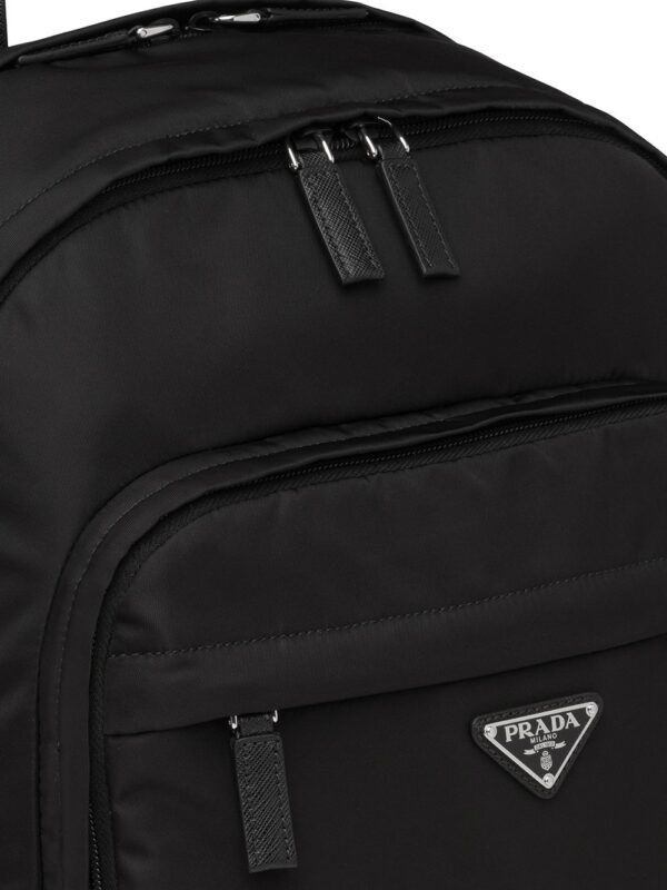 Prada Re-Nylon logo-plaque backpack - Image 4