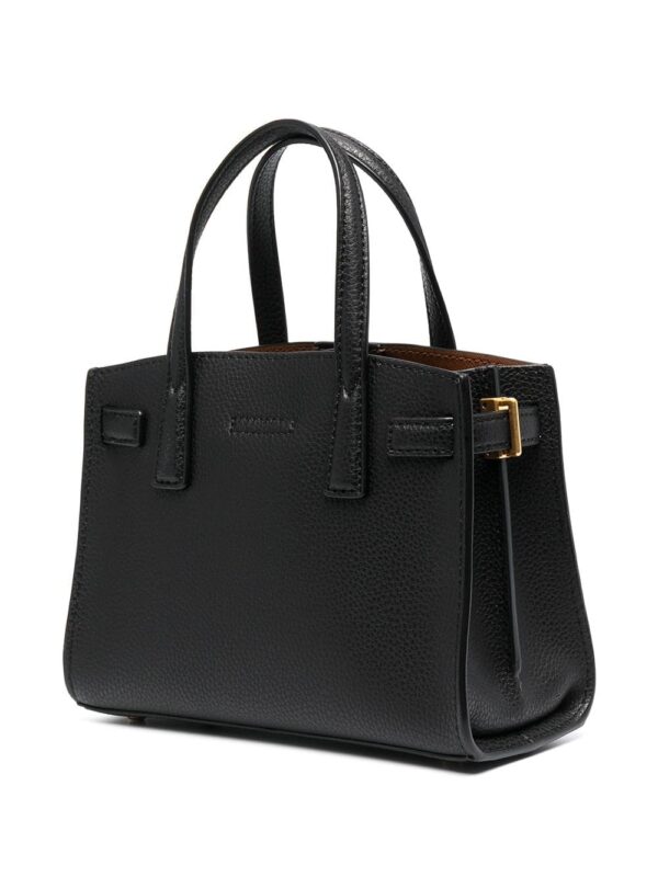 Tory Burch logo-plaque pebbled tote bag - Image 3