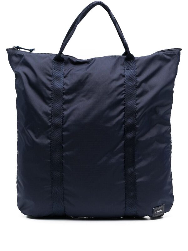Porter-Yoshida & Co. logo-patch zipped backpack