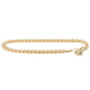 Versace  Medusa-charm gold-tone belt