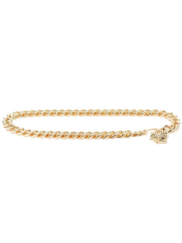 Versace  Medusa-charm gold-tone belt