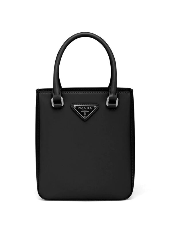 Prada  triangle-logo tote bag