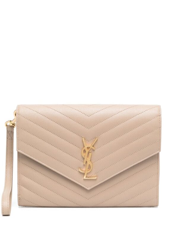 Saint Laurent  Monogram quilted clutch bag