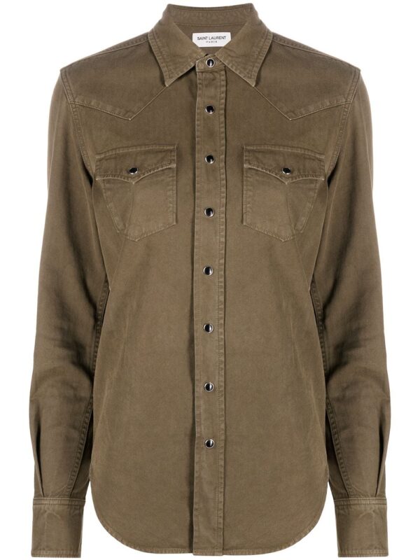 Saint Laurent  snap-fastening western shirt