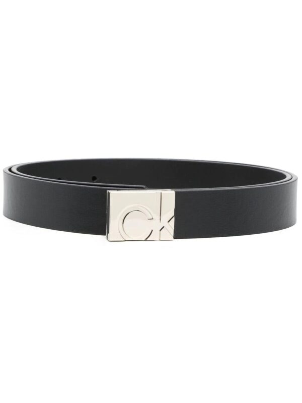 Calvin Klein  square logo-buckle belt