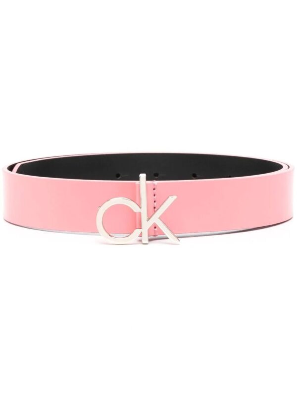 Calvin Klein  CK logo buckle 30mm leather belt