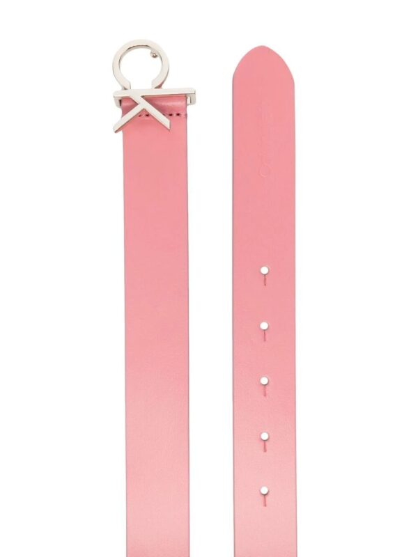Calvin Klein  CK logo buckle 30mm leather belt - Image 2