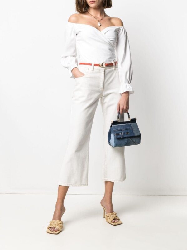 Dolce & Gabbana small Sicily patchwork denim shoulder bag - Image 2