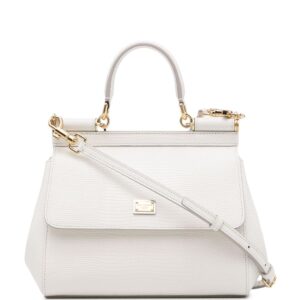 Dolce & Gabbana small Sicily iguana-print top-handle bag
