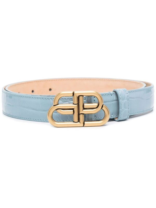 Balenciaga  BB-buckle embossed belt