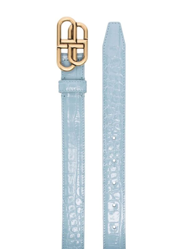 Balenciaga  BB-buckle embossed belt - Image 2