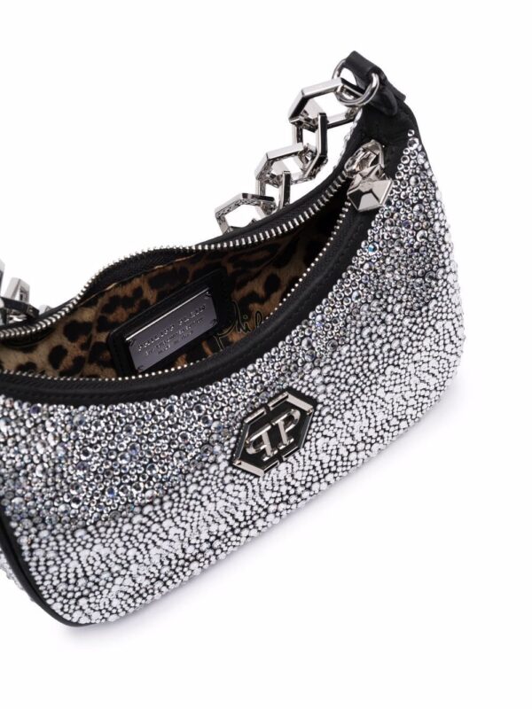 Philipp Plein crystal-embellished shoulder bag - Image 5