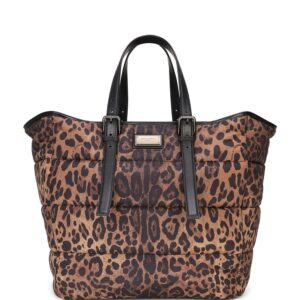 Dolce & Gabbana Sicily leopard-print shopper bag