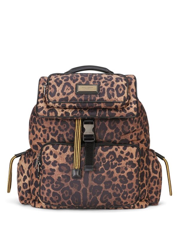 Dolce & Gabbana leopard-print backpack