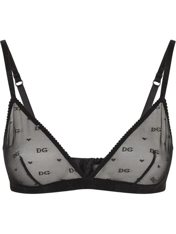 Dolce & Gabbana  jacquard tulle triangle bra