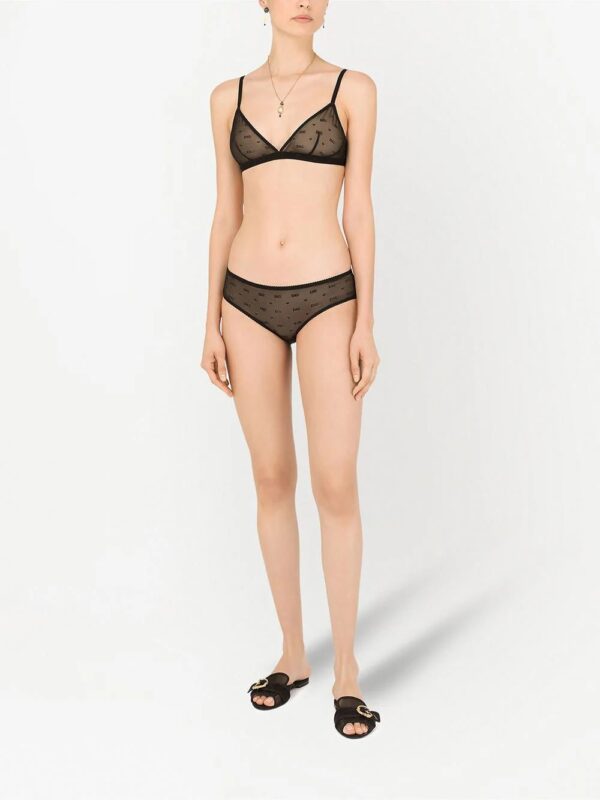 Dolce & Gabbana  jacquard tulle triangle bra - Image 2