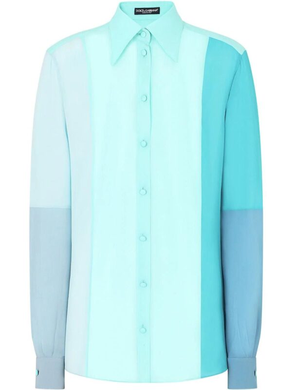 Dolce & Gabbana  colour block long-sleeve shirt